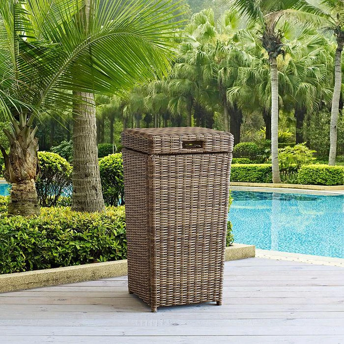 商品Sparrow & Wren|Walton Outdoor Wicker Trash Can,价格¥1585,第2张图片详细描述