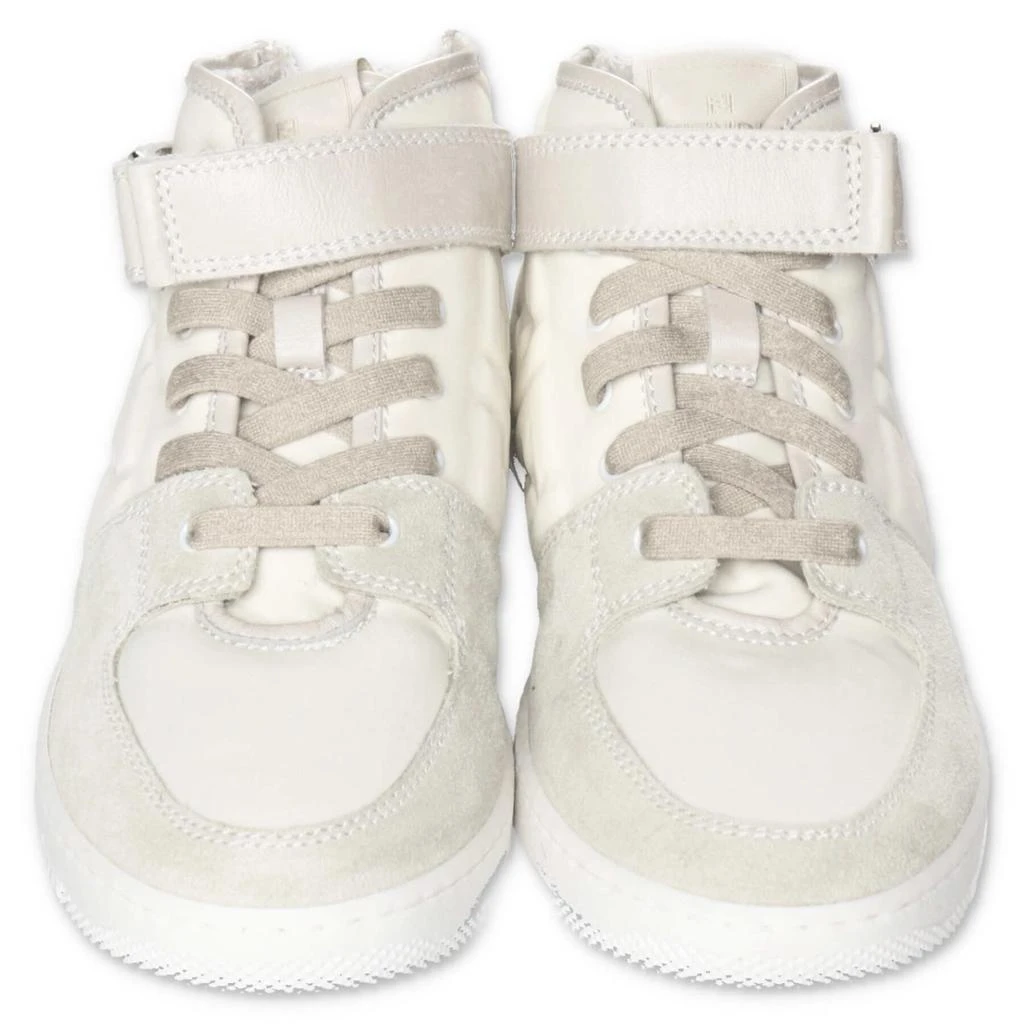 商品Fendi|Fendi Sneakers Alta Bianca In Pelle Scamosciata Con Lacci E Velcro,价格¥4170,第1张图片