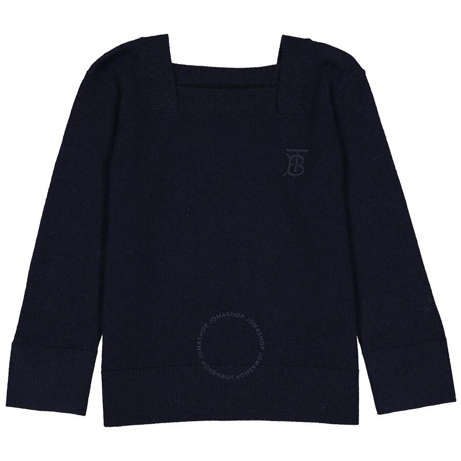 商品Burberry|Burberry Boys Navy Monogram Motif Cashmere Sweater, Size 3Y,价格¥1327,第1张图片