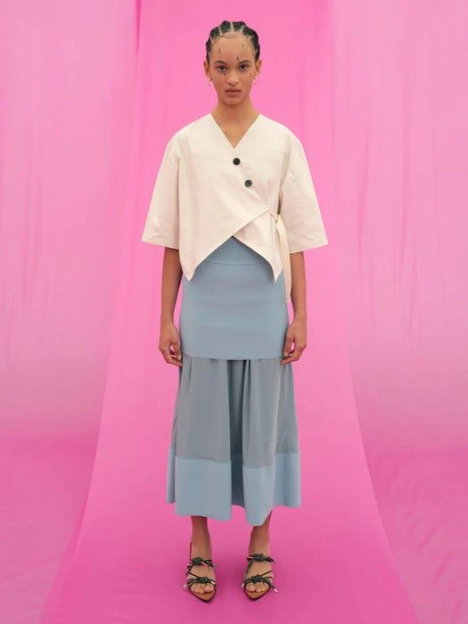 商品J.CHUNG|Cake Layer Skirt (Aqua Blue),价格¥975,第1张图片