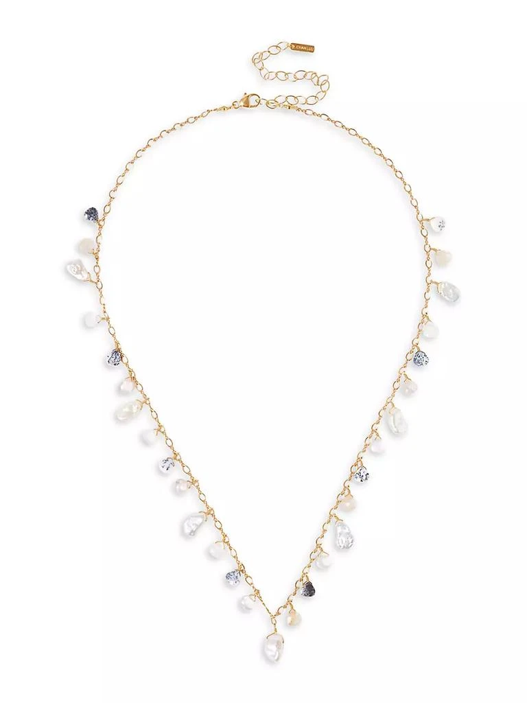 商品Chan Luu|18K Gold-plated Multi-Stone Necklace,价格¥1599,第2张图片详细描述