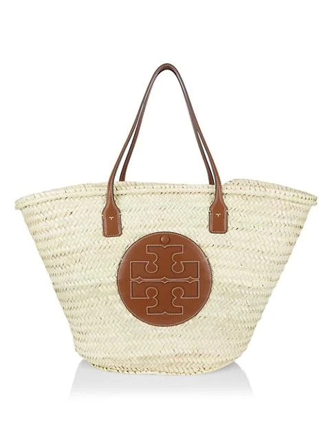 商品Tory Burch|Large Ella Straw Basket Tote,价格¥1865,第1张图片