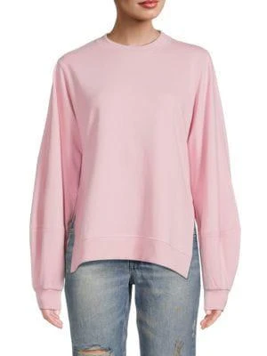 商品Ganni|Heathered Puff Sleeve Sweatshirt,价格¥562,第1张图片