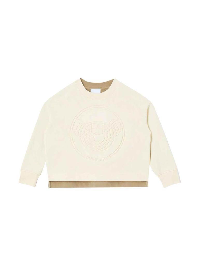 商品Burberry|Burberry White Sweatshirt Girl,价格¥1985,第1张图片