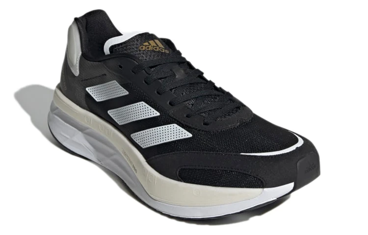 商品[国内直发] Adidas|adidas Adizero Boston 10 时尚舒适 低帮 碳板跑步鞋 男款 黑白色,价格¥496,第4张图片详细描述