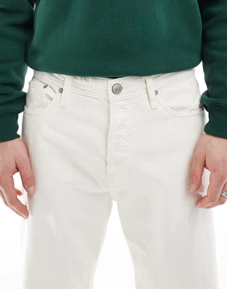 商品Jack & Jones|Jack & Jones Eddie loose rigid jeans in white,价格¥363,第4张图片详细描述