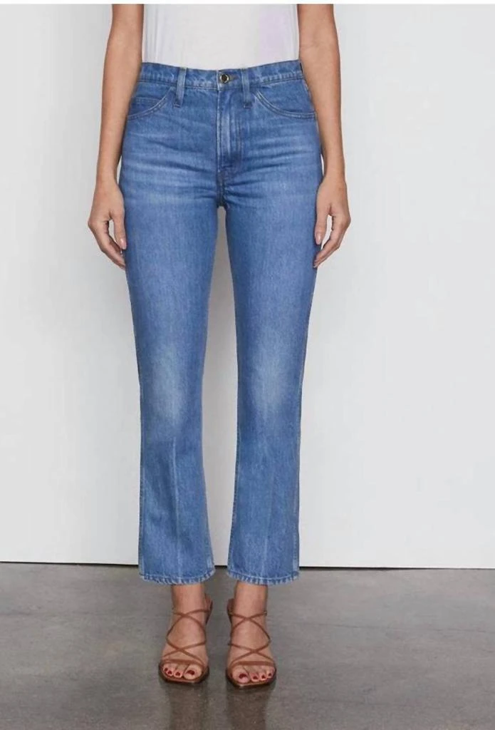 商品FRAME|Le Italien Straight Leg Jeans In Pure Blue,价格¥1621,第1张图片