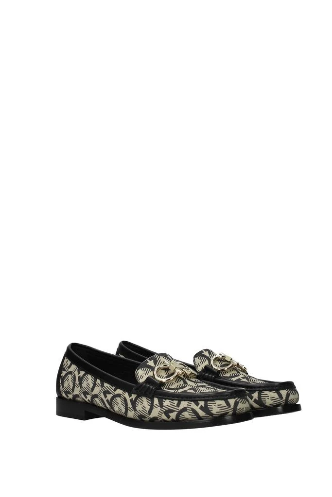 商品Salvatore Ferragamo|Loafers rolo Fabric Beige Black,价格¥1927,第2张图片详细描述