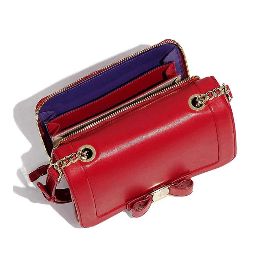 Salvatore Ferragamo 菲拉格慕 红色小牛皮单肩斜挎包c 21-G877-685836 商品