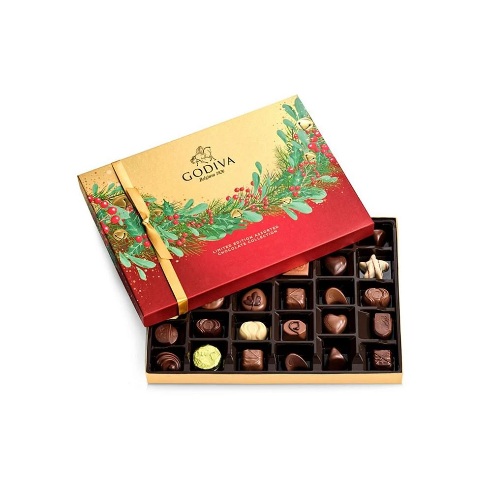 商品Godiva|Assorted Chocolate Holiday Gift Box, 36 Piece,价格¥350,第1张图片