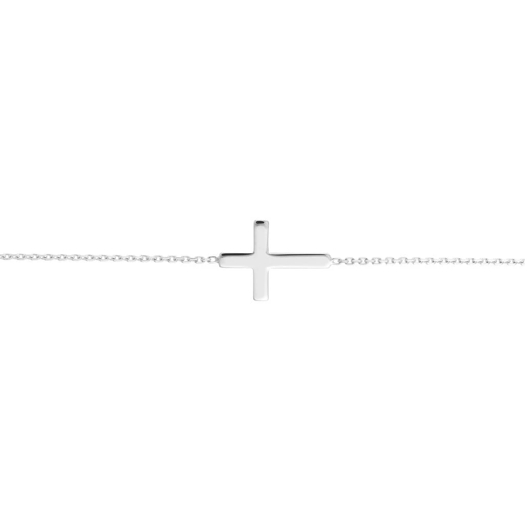 商品SSELECTS|14K Solid White Gold Cross Bracelet,价格¥1326,第3张图片详细描述