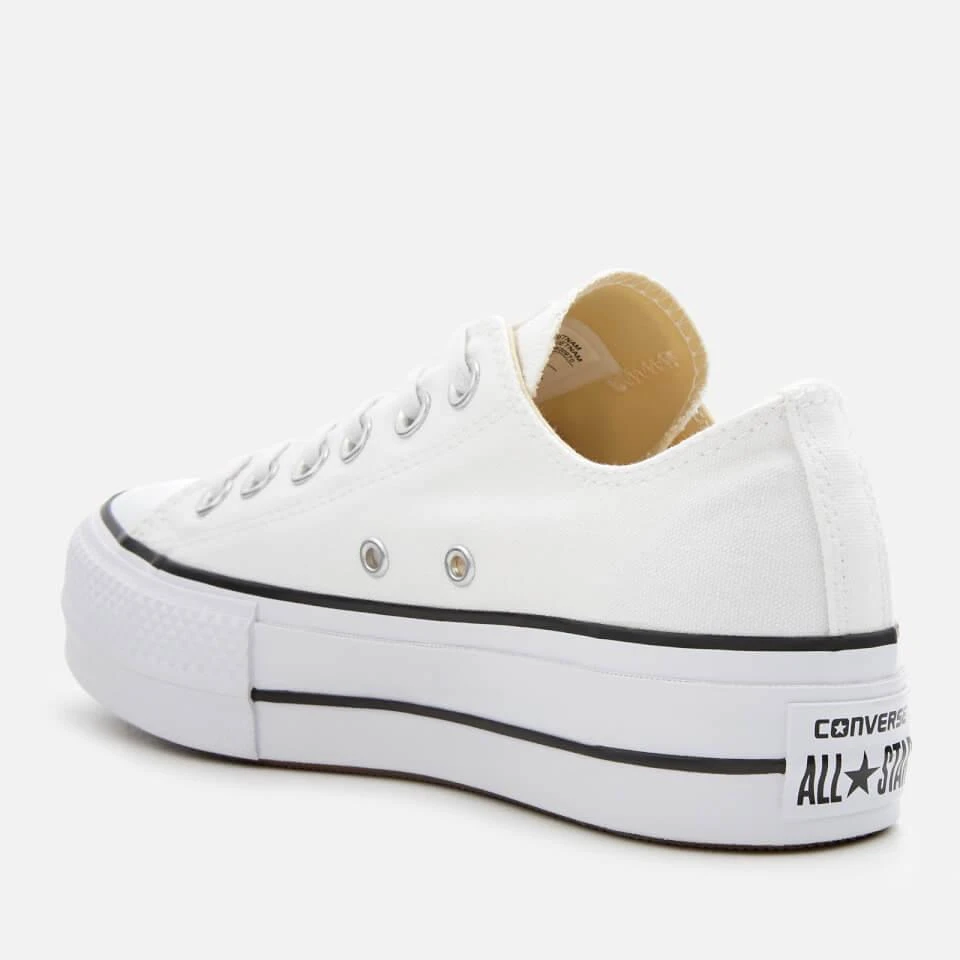 商品Converse|CONVERSE WOMEN'S CHUCK TAYLOR ALL STAR LIFT OX TRAINERS - WHITE/BLACK/WHITE,价格¥421,第2张图片详细描述