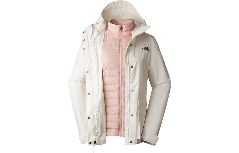 商品[国内直发] The North Face|北面  城市户外系列 羽绒内胆宽松三合一  防水防风保暖冲锋衣 女款 白色,价格¥3706,第1张图片