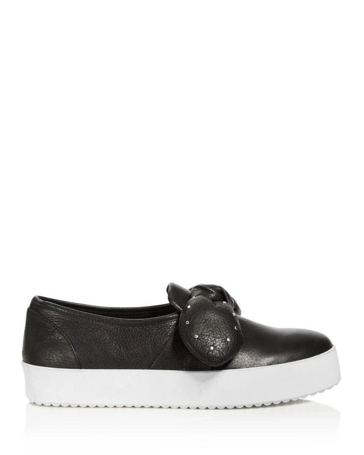 商品Rebecca Minkoff|Women's Stacey Leather Studded Bow Slip-On Sneakers,价格¥337,第2张图片详细描述