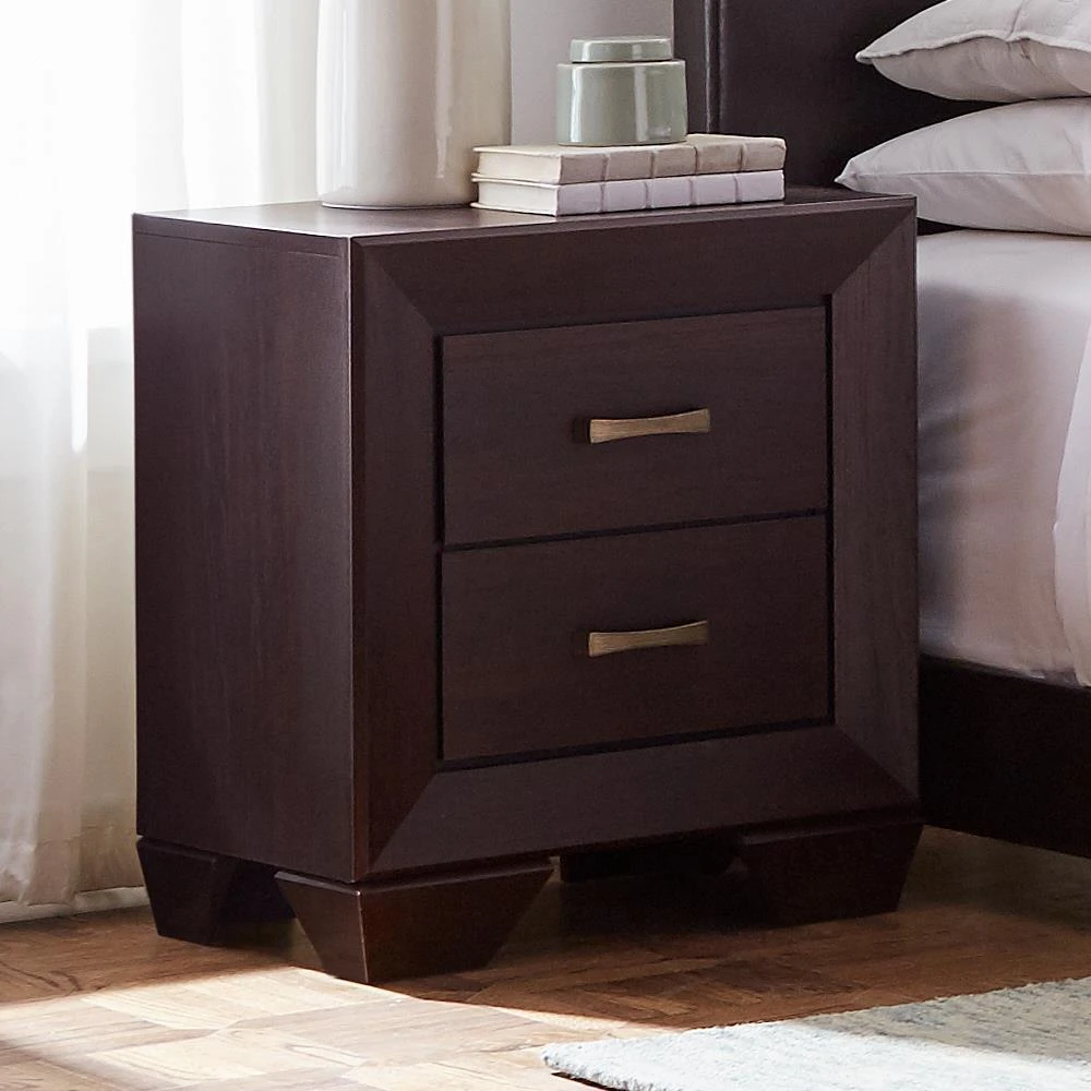 商品Coaster Co. of America|Kauffman 2-drawer Nightstand Dark Cocoa,价格¥1535,第2张图片详细描述