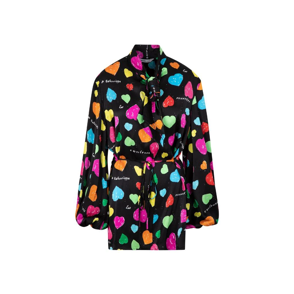 商品Balenciaga|BALENCIAGA  BACKWRAP BLOUSE TOPS,价格¥6386,第1张图片