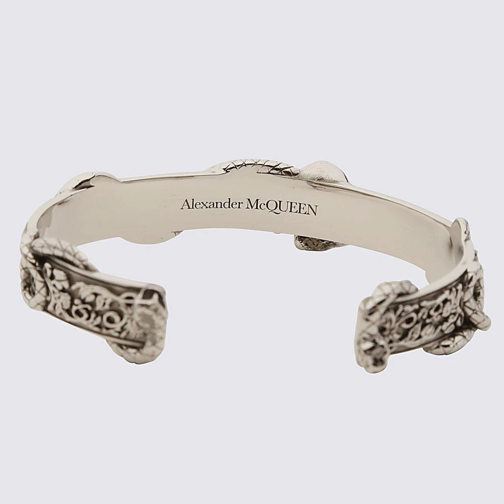 商品Alexander McQueen|ALEXANDER MCQUEEN SILVER METAL BRACELET,价格¥1756,第2张图片详细描述