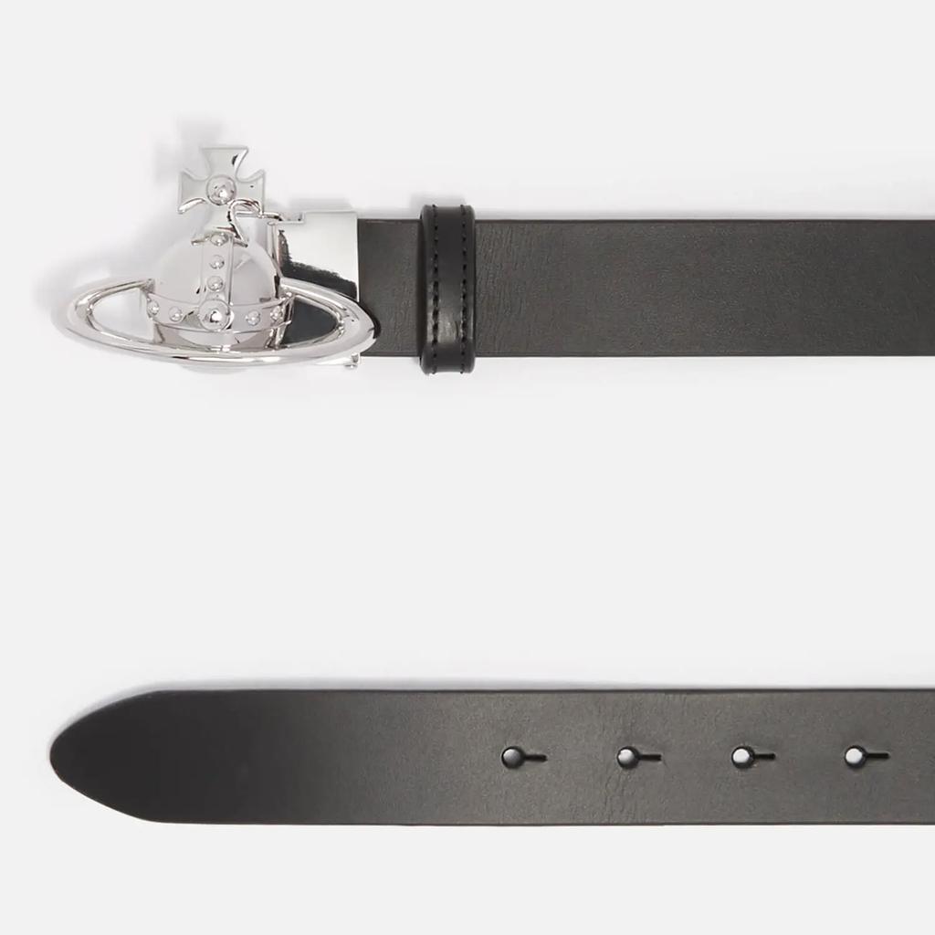 Vivienne Westwood Orb Buckle Palladio Leather Belt商品第3张图片规格展示