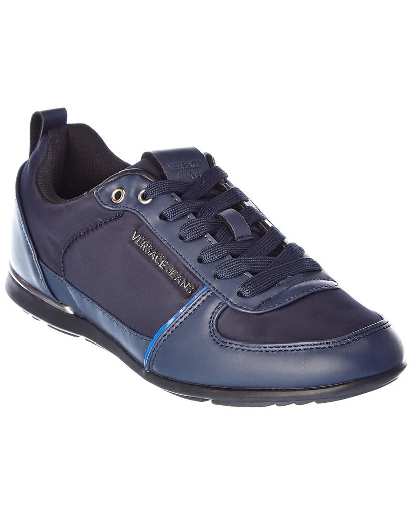 商品Versace|Versace Jeans Leather-Trim Sneaker,价格¥526,第1张图片