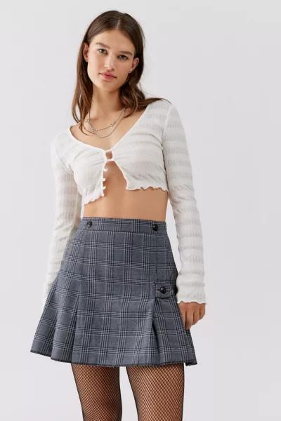 商品Urban Renewal|Urban Renewal Vintage Plaid Pleated Mini Skirt,价格¥142,第1张图片