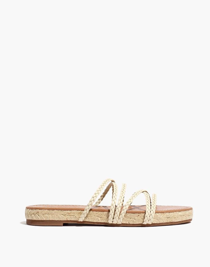 商品Madewell|The Kathryn Espadrille Slide Sandal in Leather,价格¥397,第2张图片详细描述