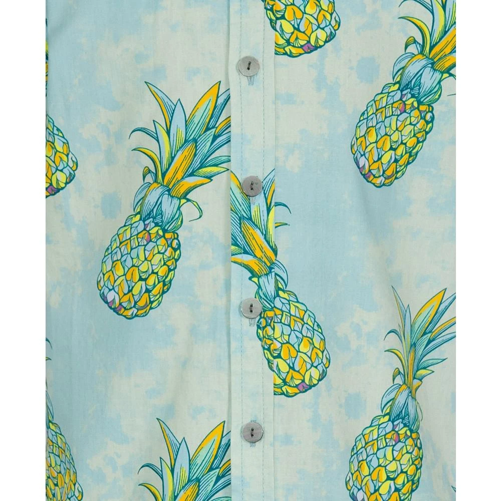 商品Univibe|Big Boys Pineapple Blend Print Woven Shirt,价格¥77,第3张图片详细描述