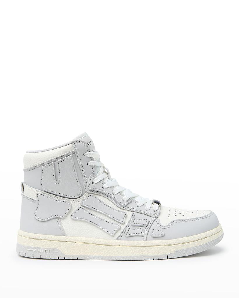 Skel Bicolor Leather High-Top Sneakers商品第1张图片规格展示