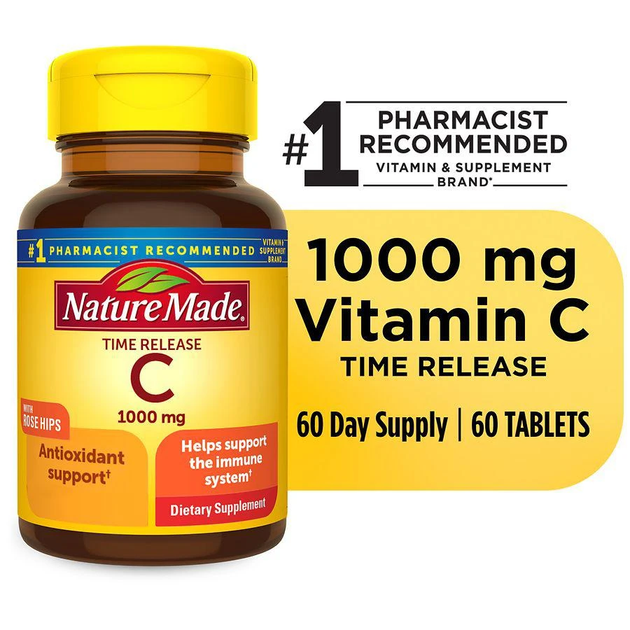 Vitamin C 1000 mg Time Release Tablets with Rose Hips 商品