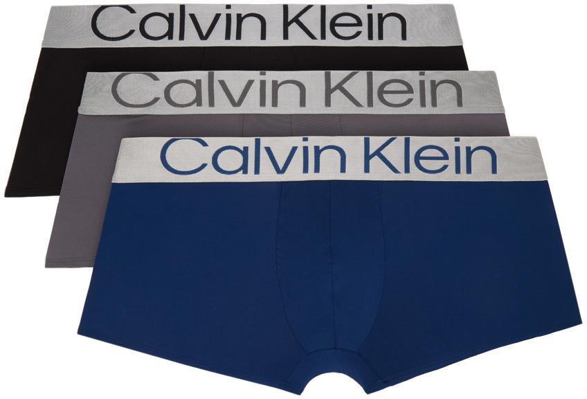 商品Calvin Klein|Three-Pack Multicolor Steel Boxers,价格¥335,第1张图片