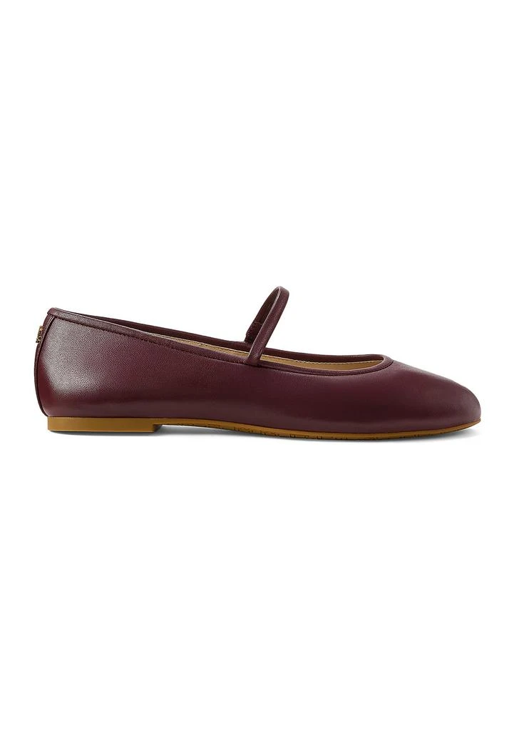 商品Ralph Lauren|Jayna Nappa Leather Mary Jane Flats,价格¥923,第2张图片详细描述