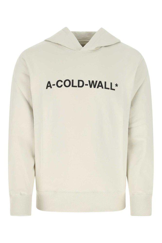 A-Cold-Wall* Logo Printed Long Sleeved Hoodie商品第1张图片规格展示