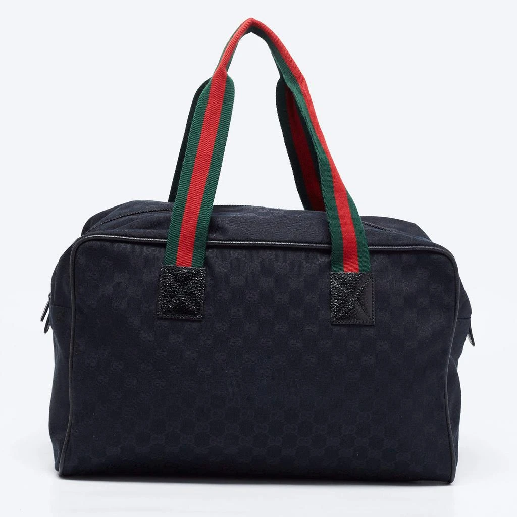 商品[二手商品] Gucci|Gucci Black GG Canvas Medium Collapsible Duffel Bag,价格¥4981,第4张图片详细描述