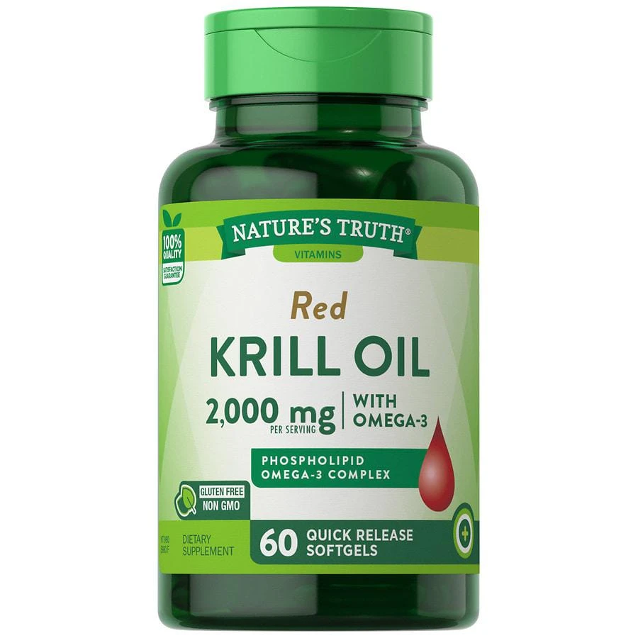 商品Nature's Truth|Red Krill Oil 2,000 mg with Omega-3,价格¥183,第1张图片