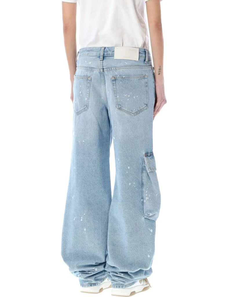 商品Off-White|Off-White Toybox Painted Logo Patch Wide Leg Jeans,价格¥1609,第2张图片详细描述