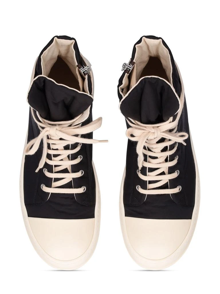 商品Rick Owens|Cotton & Nylon Faille High Top Sneakers,价格¥5616,第4张图片详细描述