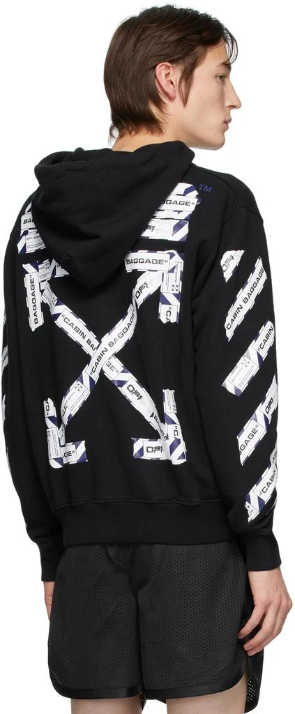 商品Off-White|Black Airport Tape Zip hoodie,价格¥3008,第3张图片详细描述