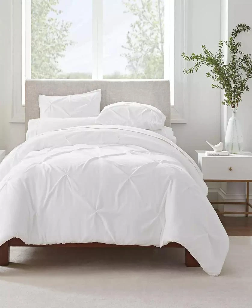 商品Serta|Simply Clean Antimicrobial Pleated Full and Queen Duvet Set,3 Piece,价格¥298,第1张图片
