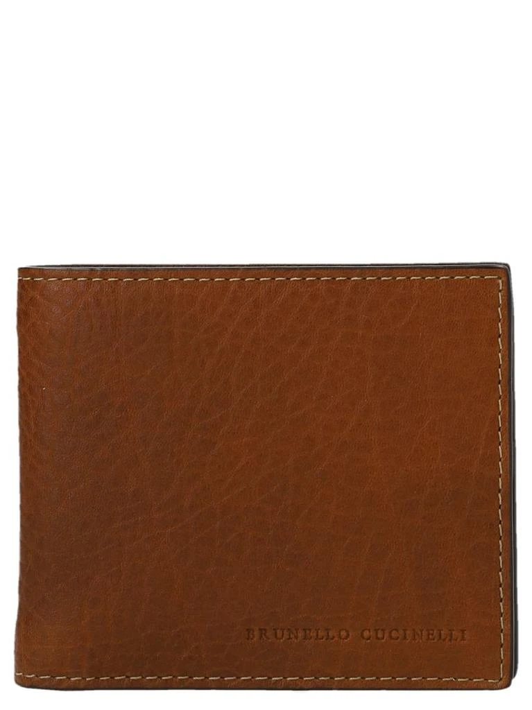 商品Brunello Cucinelli|Brunello Cucinelli Embossed Logo Wallet,价格¥3271,第1张图片