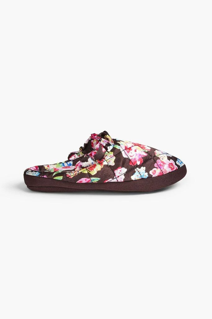 商品Ganni|Quilted printed satin slippers,价格¥181,第1张图片