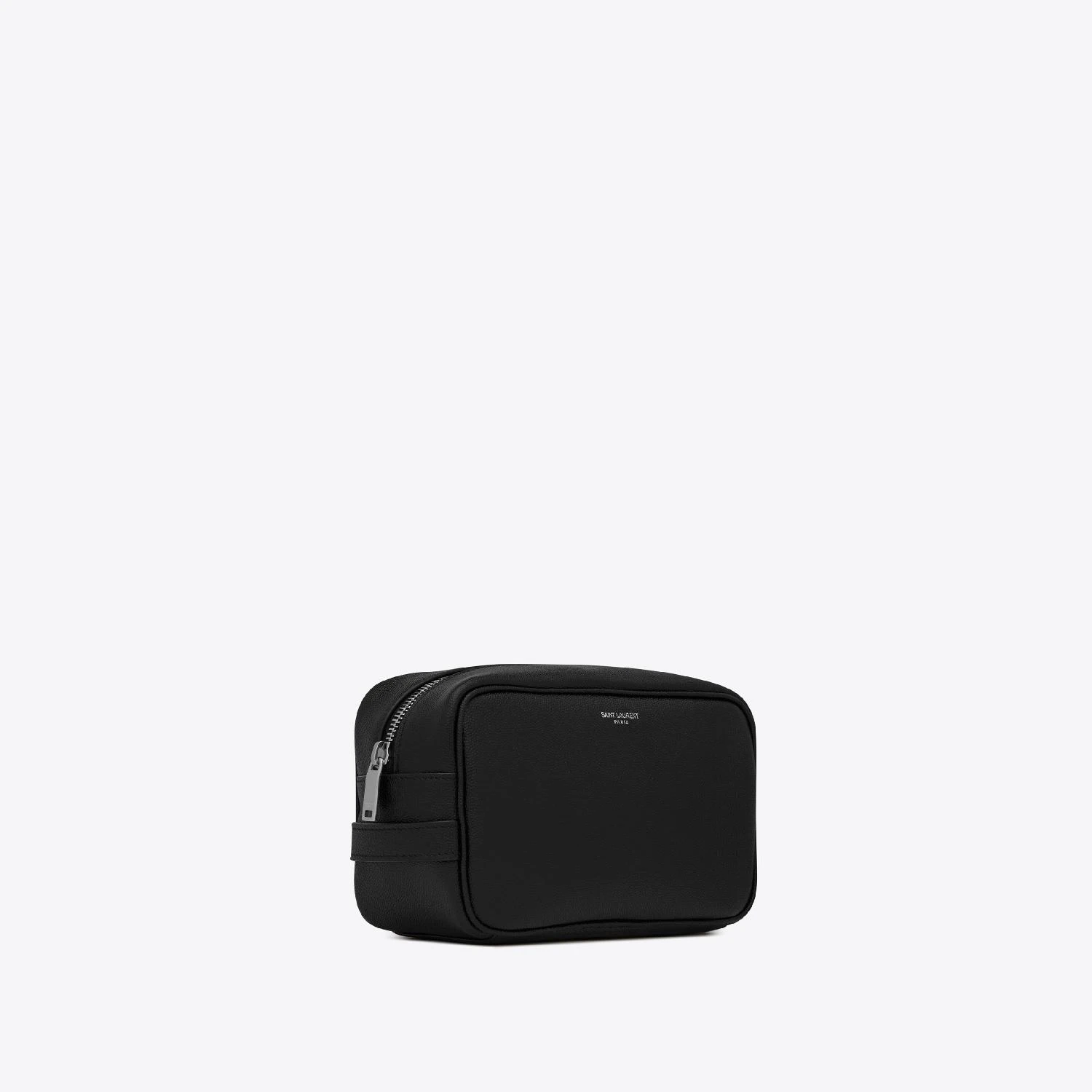 【预售】 YSL圣罗兰 24秋冬 男士 手拿包 SAINT LAURENT PARIS PETITE TROUSSE DE TOILETTE EN CUIR EMBOSSÉ GRAIN DE POUDRE 6501251GF0N1000 商品