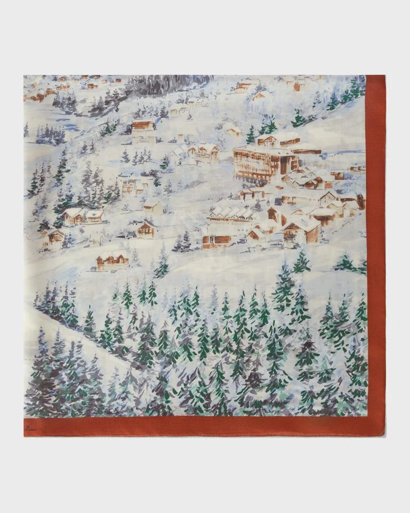 商品Loro Piana|Alps Cashmere-Silk Scarf,价格¥13309,第2张图片详细描述