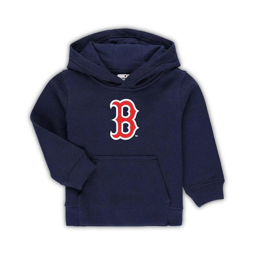 商品Outerstuff|Toddler Boys and Girls Navy Boston Red Sox Team Primary Logo Fleece Pullover Hoodie,价格¥224,第1张图片
