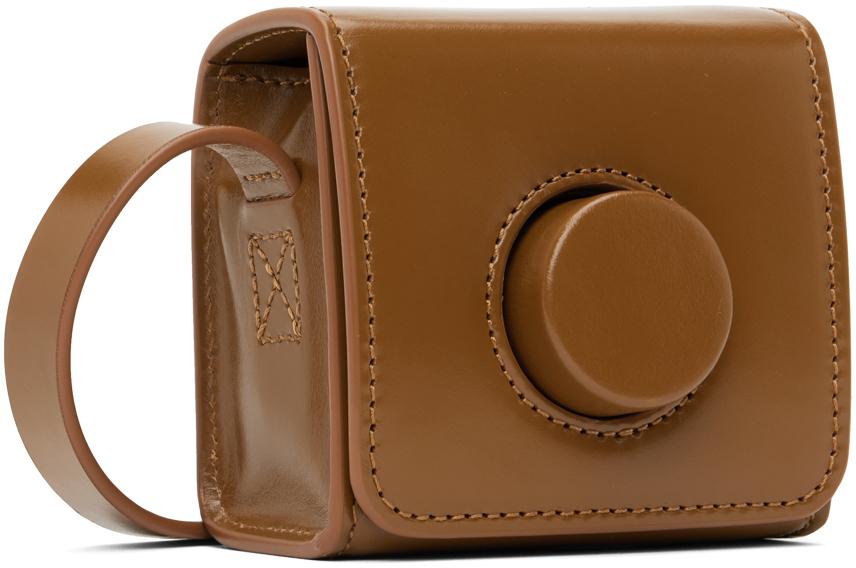 Brown Mini Camera Messenger Bag商品第2张图片规格展示