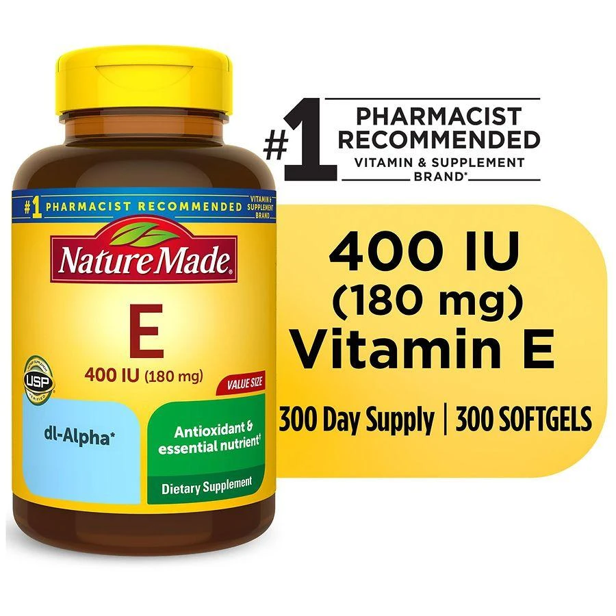 Vitamin E 180 mg (400 IU) dl-Alpha Softgels 商品