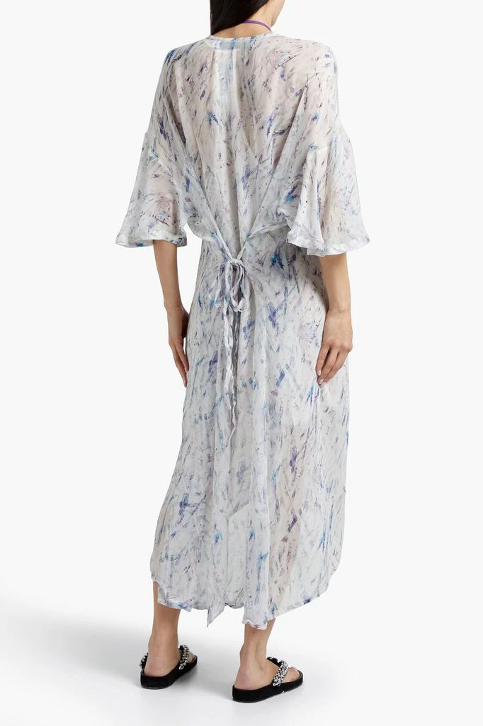 商品IRO|Camasa asymmetric printed silk-chiffon midi dress,价格¥943,第3张图片详细描述