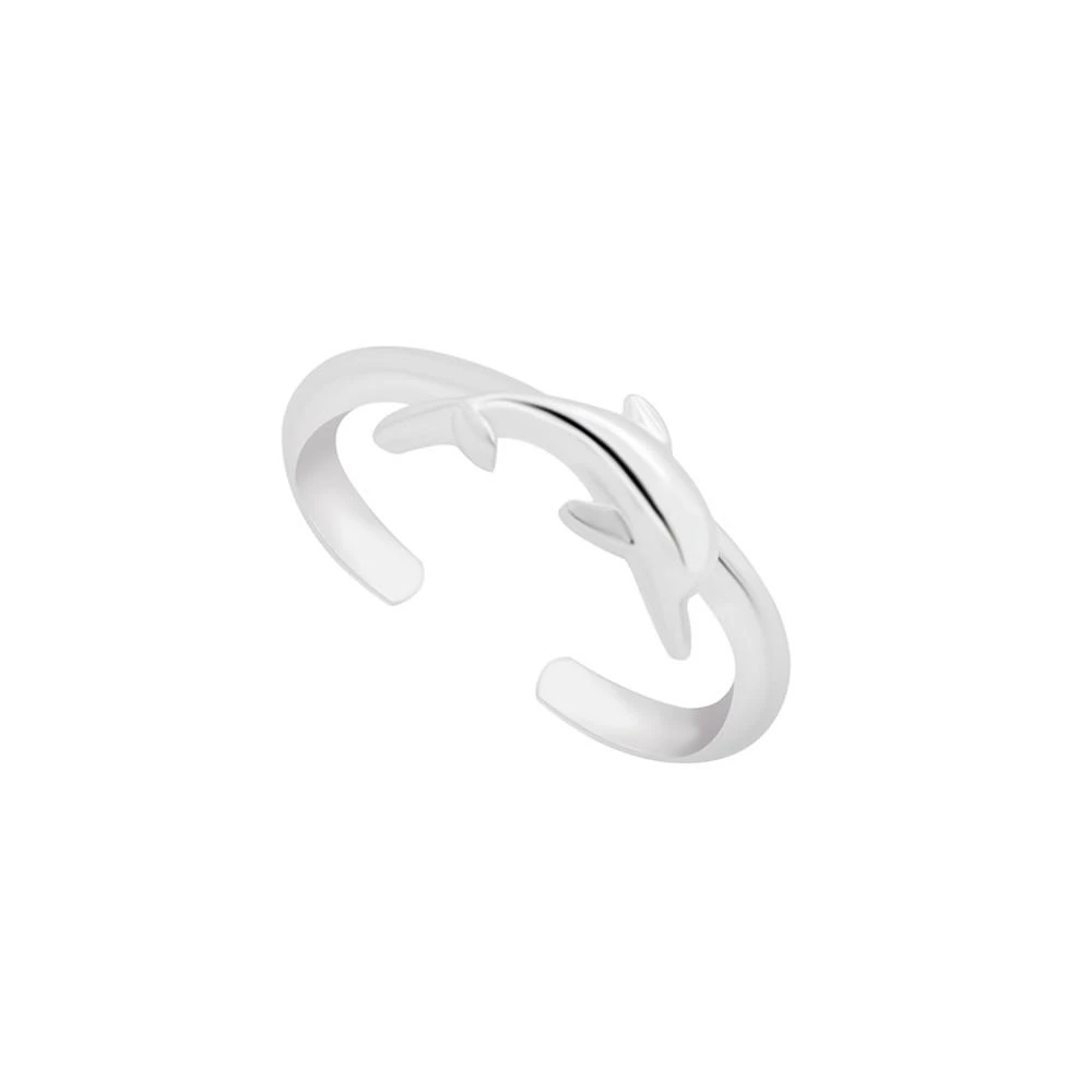 商品Essentials|Dolphin Toe Ring in Silver Plate,价格¥91,第1张图片