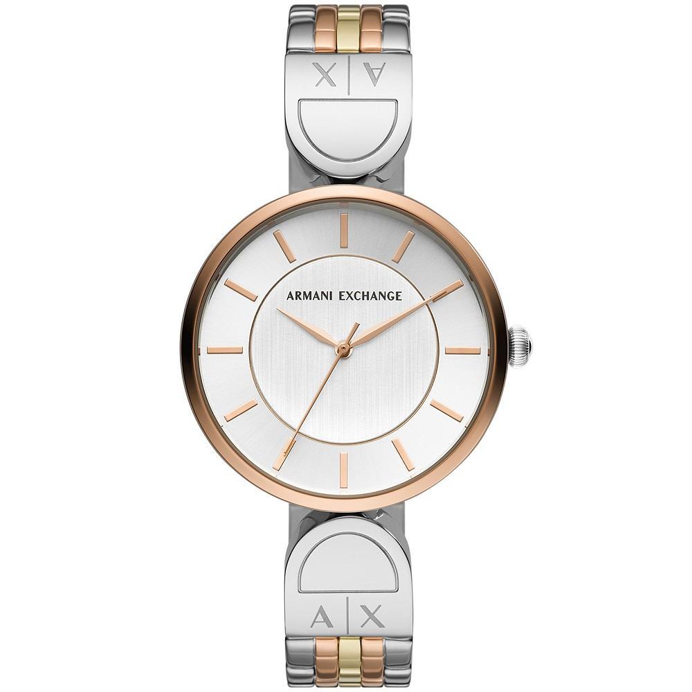 商品Armani Exchange|AX Women's Tri -Tone Stainless Steel Bracelet Watch 32mm,价格¥927,第1张图片