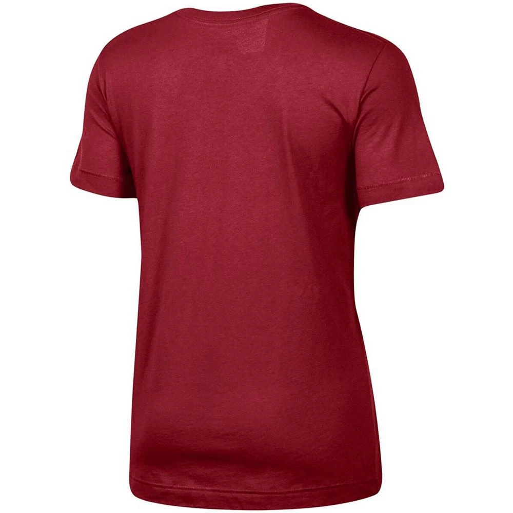 商品CHAMPION|Women's Cardinal Stanford Cardinal University Arch Logo V-Neck T-shirt,价格¥262,第3张图片详细描述