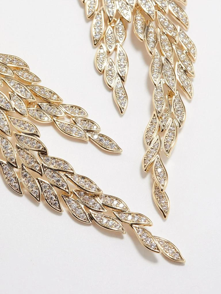 商品FALLON|Cubic zirconia & gold-plated earrings,价格¥3357,第3张图片详细描述