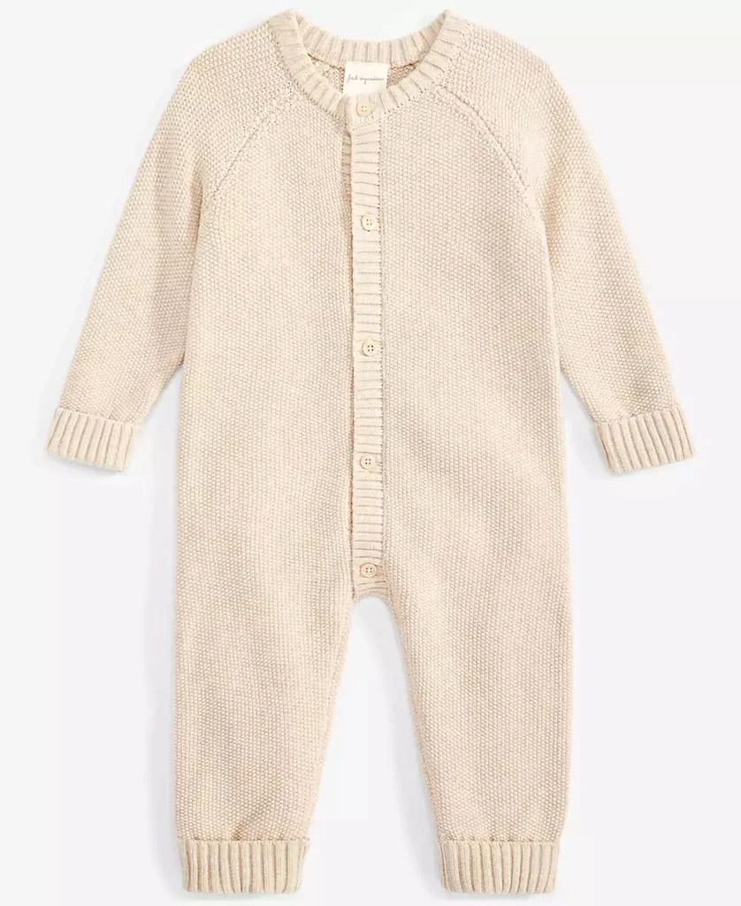 商品First Impressions|Baby Cotton Long-Sleeve Sweater Romper, Created for Macy's,价格¥141,第1张图片